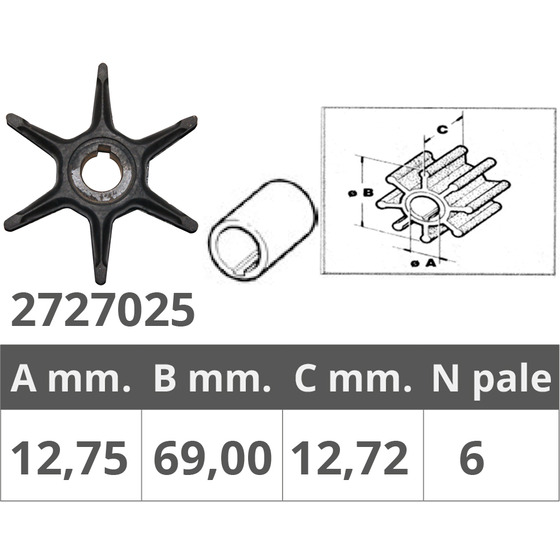 Finnord Girante Johnson/ev 2t 10-25 Hp