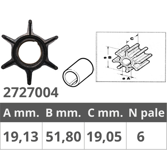 Finnord Mariner / Mercury / Suzuki Impeller