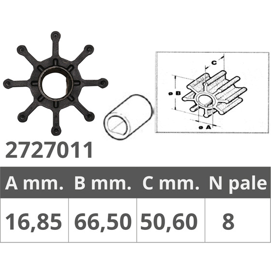 Finnord Mercruiser Bravo I-ii Impeller