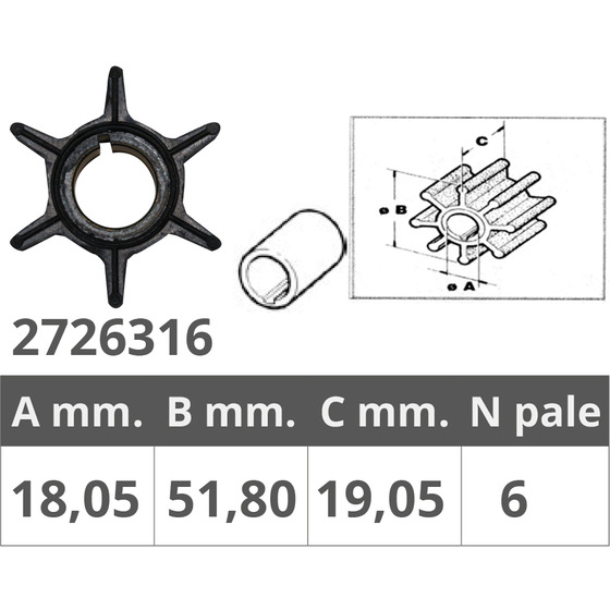 Finnord Selva 4t 50-60 Hp Impeller