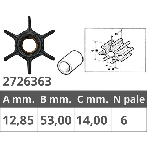 Finnord Selva / Yamaha Impeller 9.9-15 Hp