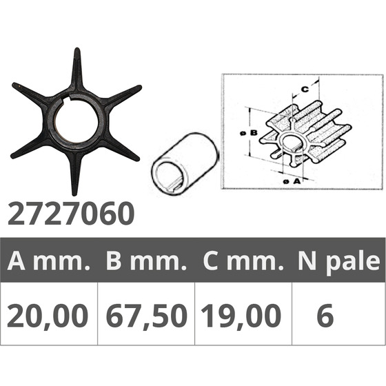 Finnord Suzuki Impeller 2t Dt50-60-75-85