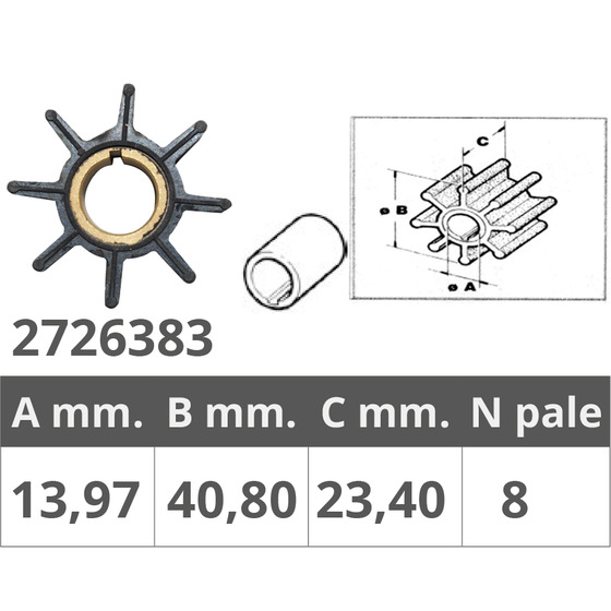 Finnord Girante Tohatsu 2/4t 9,9-15-18 Hp