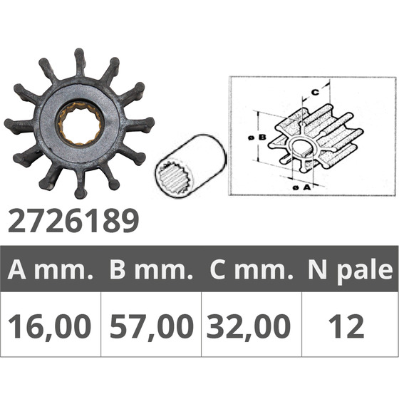 Finnord Volvo Impeller 21213660/3862567