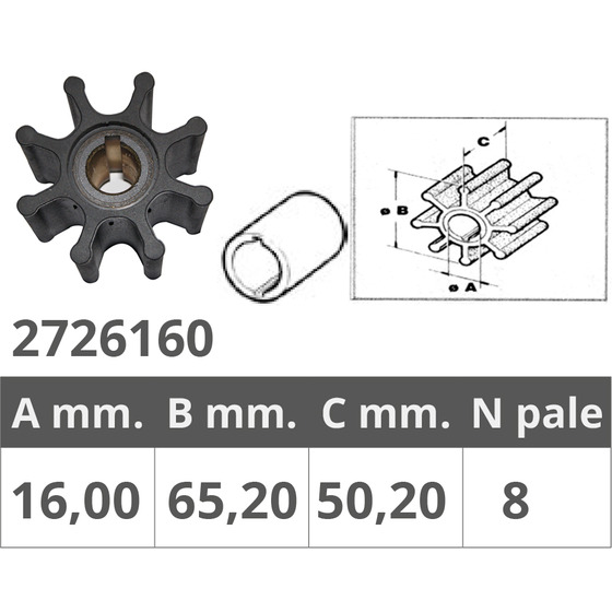 Finnord Volvo Impeller Ref.or.pm14320 / 620