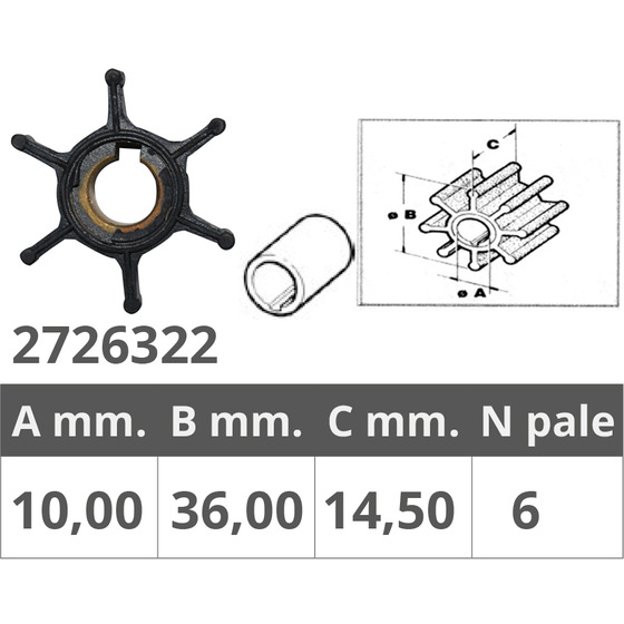 Finnord Impeller Yamaha 3 Malte (1990)