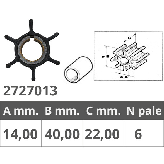 Finnord Yamaha-mariner 2t 6-15 Hp Impeller