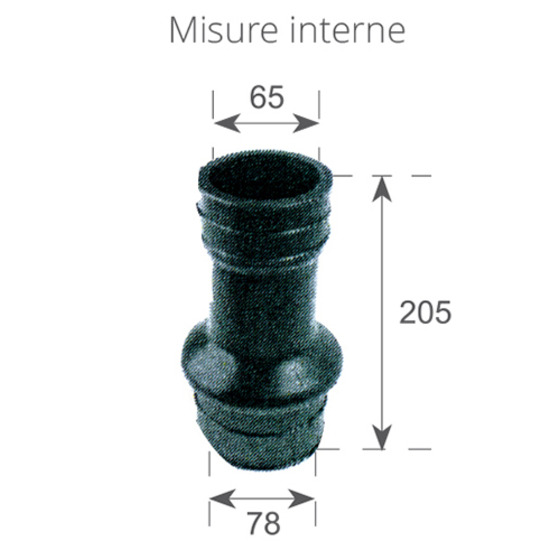 Finnord-Auspuffhülse für 140/165 PS-Motoren