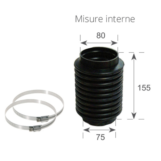 Soufflet d'échappement Finnord pour moteurs Aq175/280/t/pt/aqd40/v8