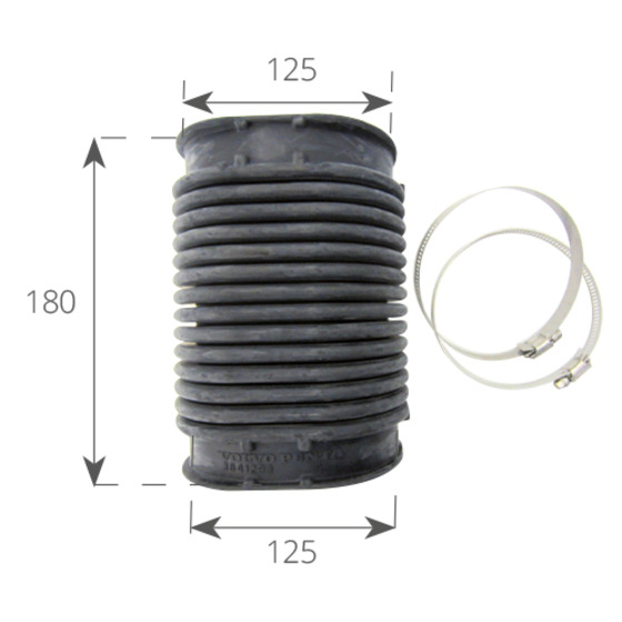 Soufflet d'échappement Finnord pour moteurs Sx-a/dps-a