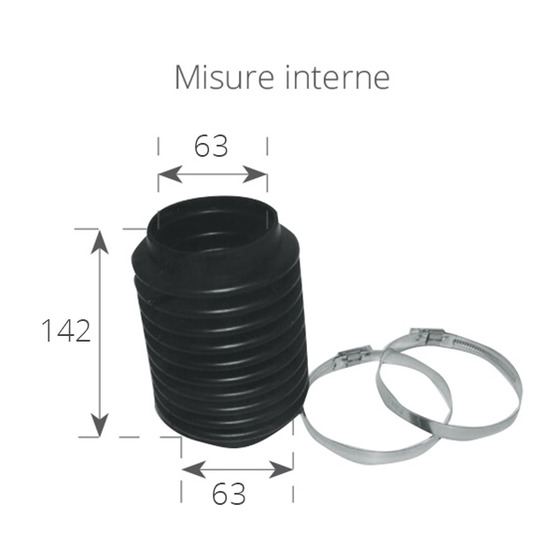 Soufflet de gaz d'échappement Finnord