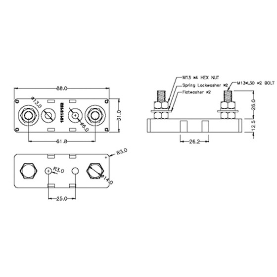 Porte-fusible de base Fni Anl