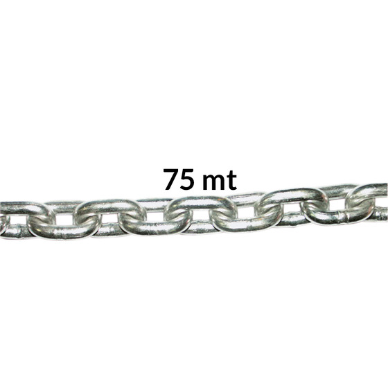 Chaîne en acier inoxydable 316 calibrée Fni 75m