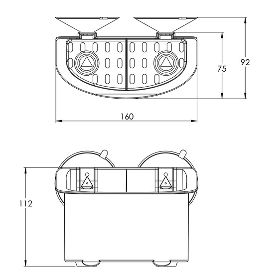 Contenedor Plástico Fni 160x112x92 mm