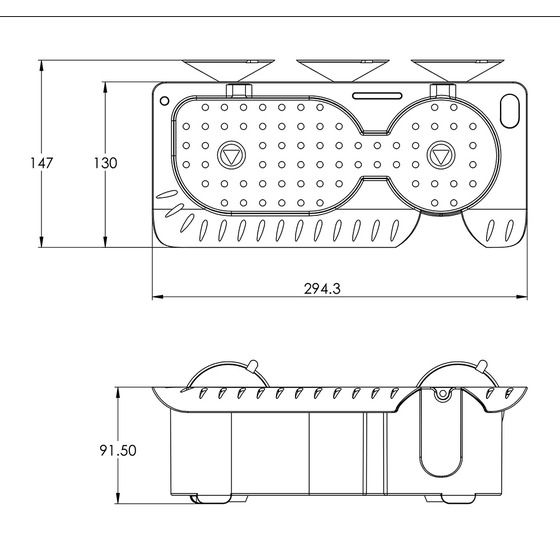 Fni Contenitore In Plastica Mm.294x91x147