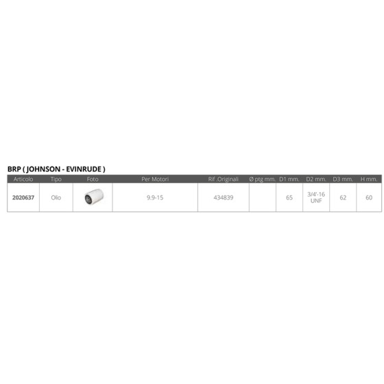 Fni-Ölfilter 9,9–15 PS