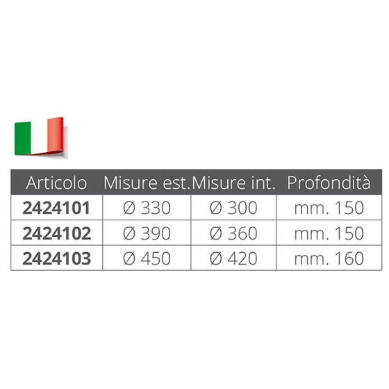 Fni Lavelli Semisferico In Acciaio Inox