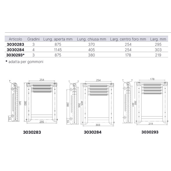 Fni Stainless Steel Telescopic Ladder