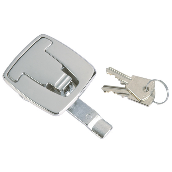 Foresti E Suardi Chromed Brass Flush Hatch Lock