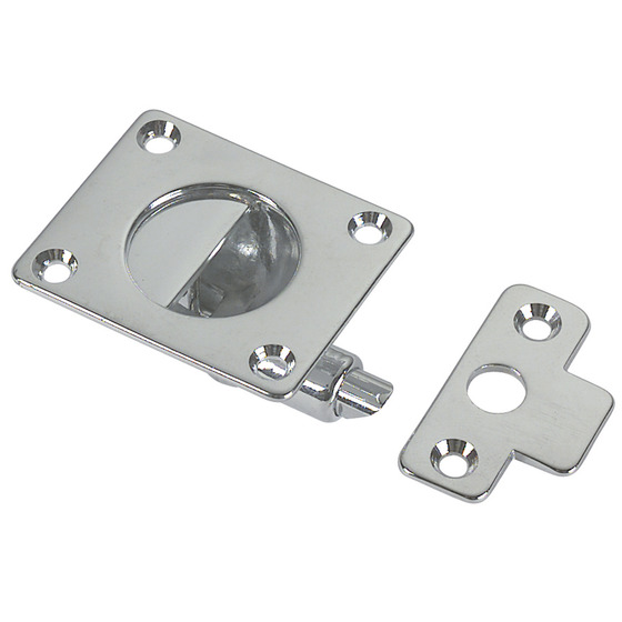 Foresti E Suardi Chromed Brass Hatch Latch And Door Latch Mm.45x42