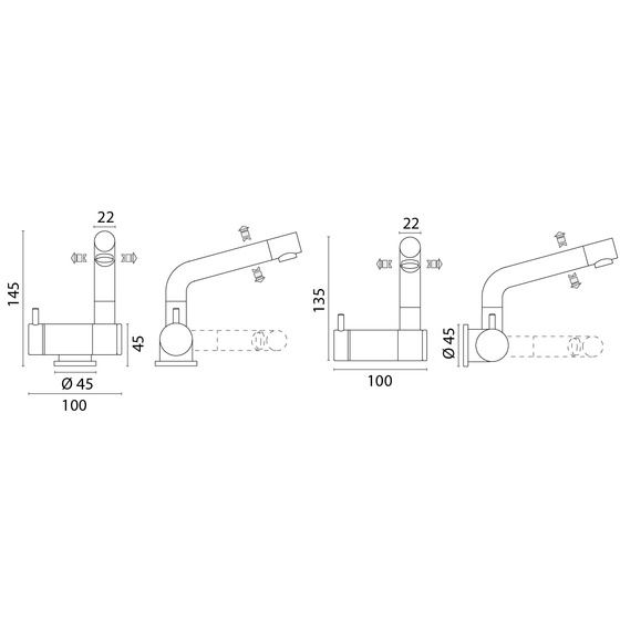 Foresti E Suardi Foldable Mixer