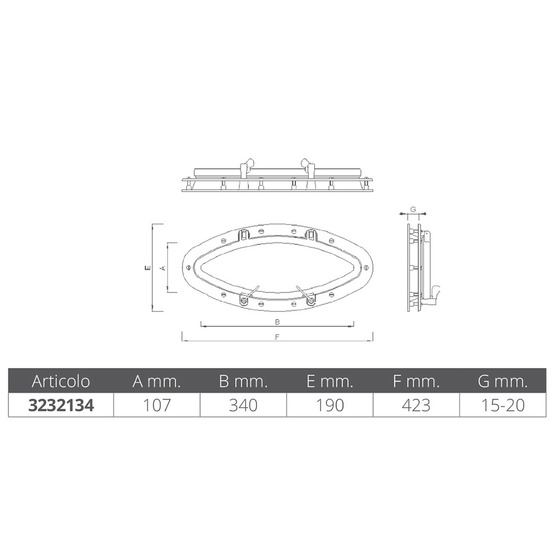 Foresti E Suardi Elliptic Portlight