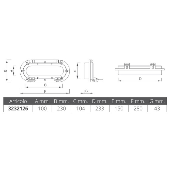 Foresti E Suardi Oval Portlight