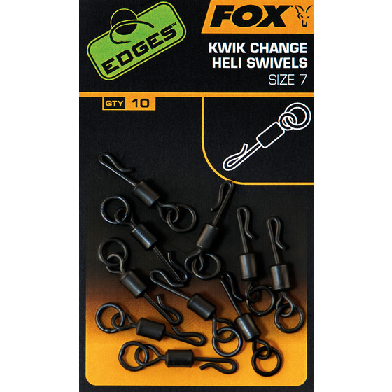 Fox Edges Kwik Change Heli Swivels Size 7 X 10