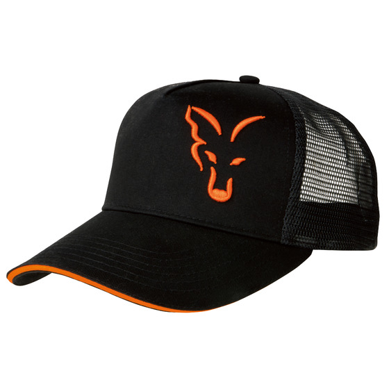 Fox Fox Black & Orange Trucker Cap