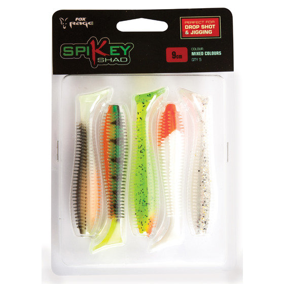 Fox Rage Spikey Shad Mixed Colours