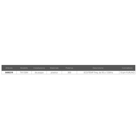 Furuno Tm150m Chirp Transducer