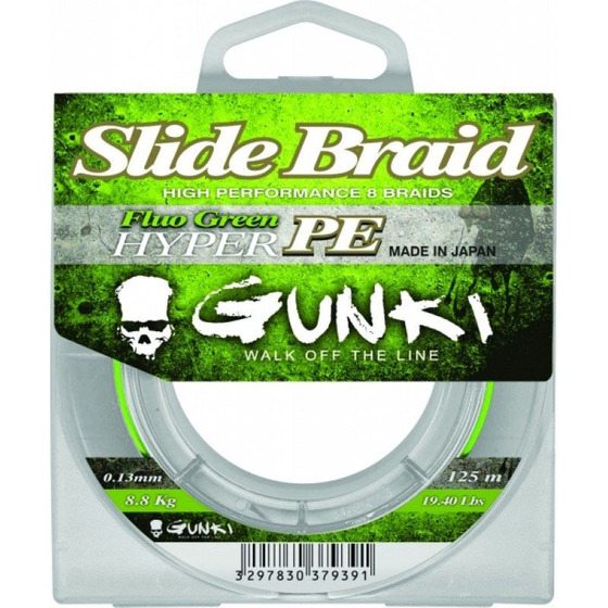 Gunki Slide Braid 125 Fluo Green