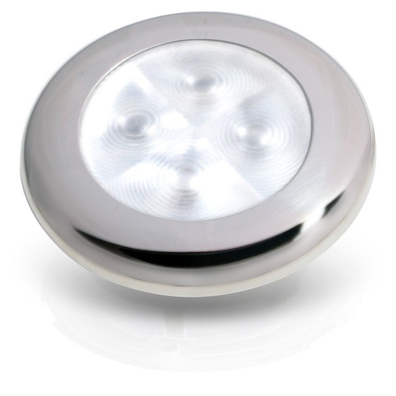 Lampe de courtoisie blanche Hella Marine - Acier inoxydable poli