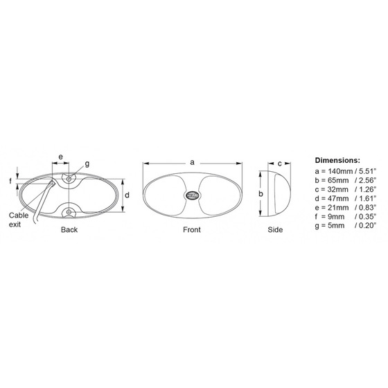 Hella Marine Luce Duraled 12