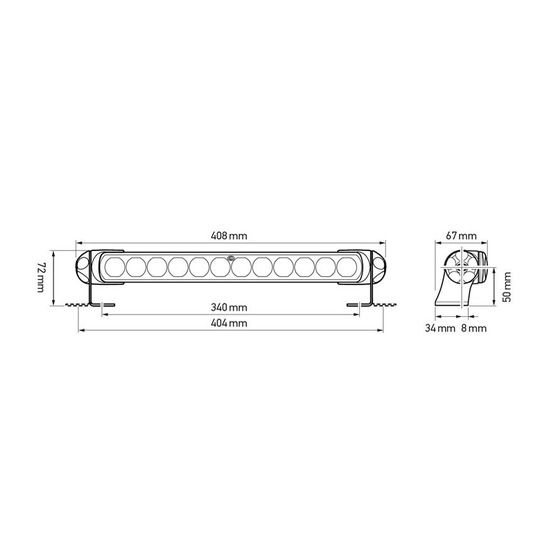 Projecteur LED Hella Marine Sea Hawk 350