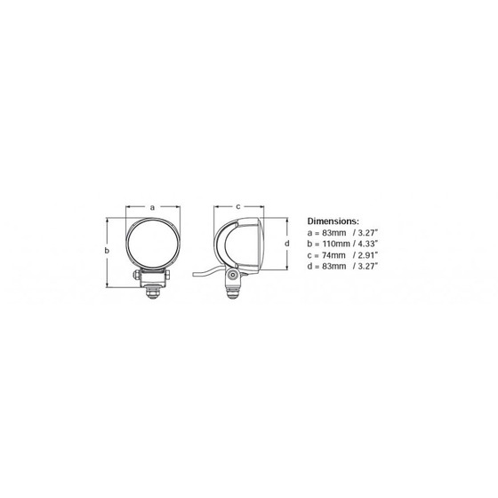 Projecteur de pont LED Hella Marine M70 Gen 4