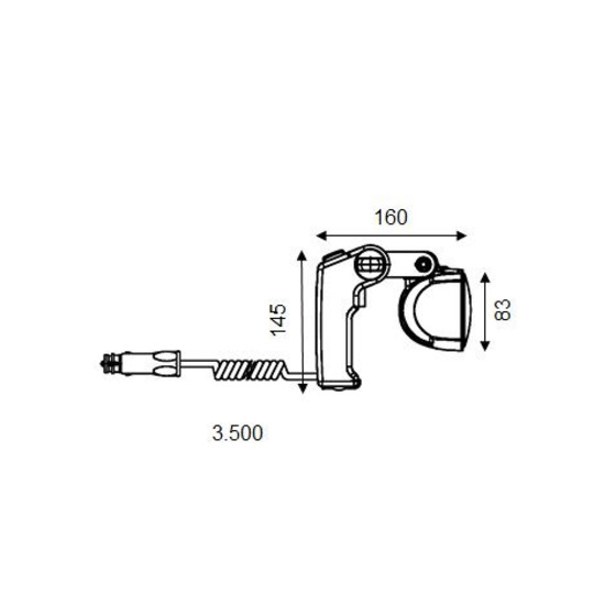 Projecteur LED portable Hella Marine