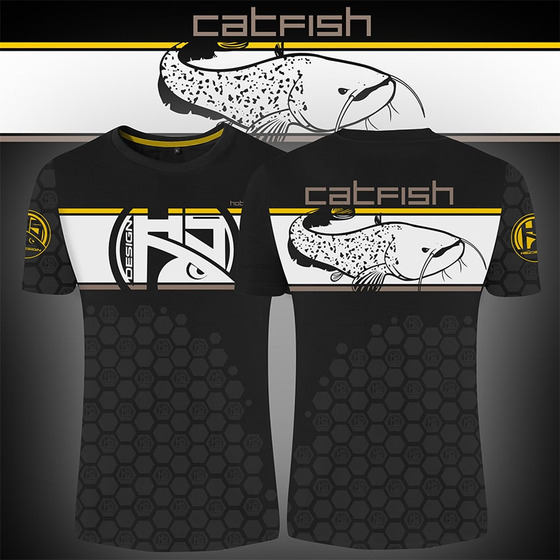 Hotspot Design T-shirt Linear Catfish