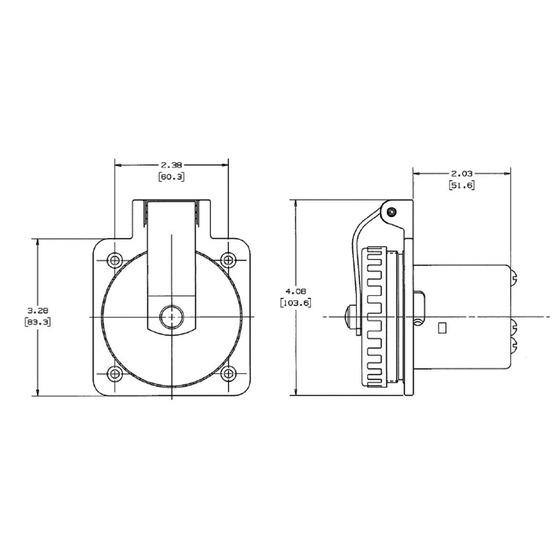 Hubble Inox Plug 2p+t 125/250v. 50a Ip56