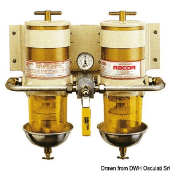 Incofin Racor Filters - Double Version With Selection Valve