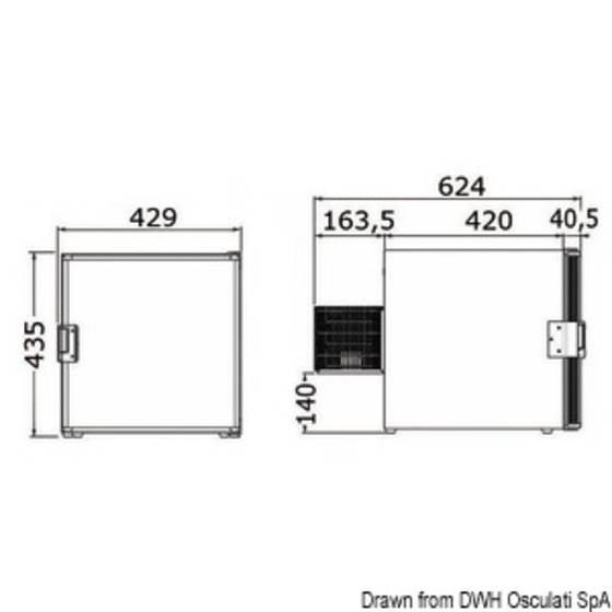 Indel - Isotherm Isotherm - Cruise 40 Cubic 40-l Cockpit Refrigerator/freezer