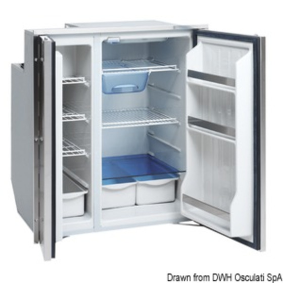 Indel - Isotherm Isotherm Refrigerator With Stainless Steel Front Panel - Double Compartment