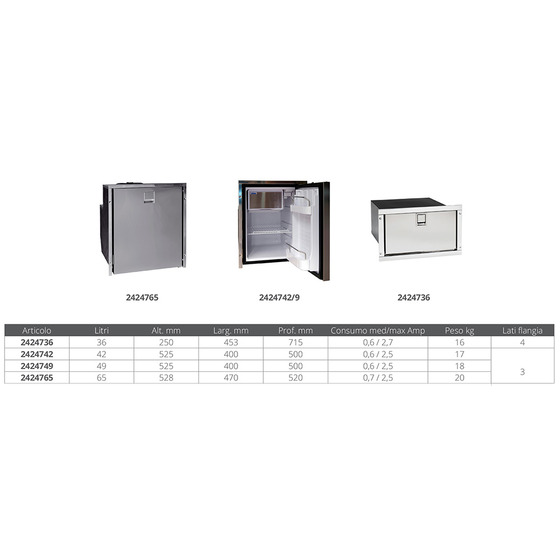 Indel Marine Inox Cruise Refrigerators