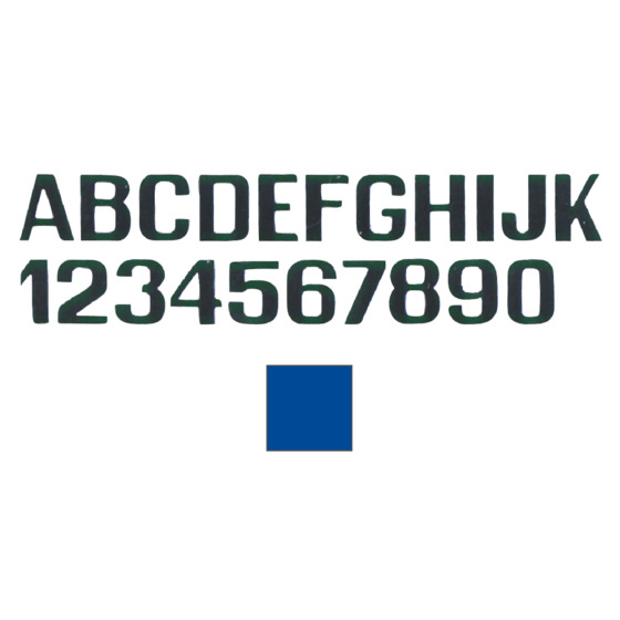 International Letterfix Lettres et chiffres bleus 150 mm