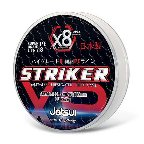 Jatsui Striker X8 Grey 135 M 0.250 mm - 35 lb - #2.0