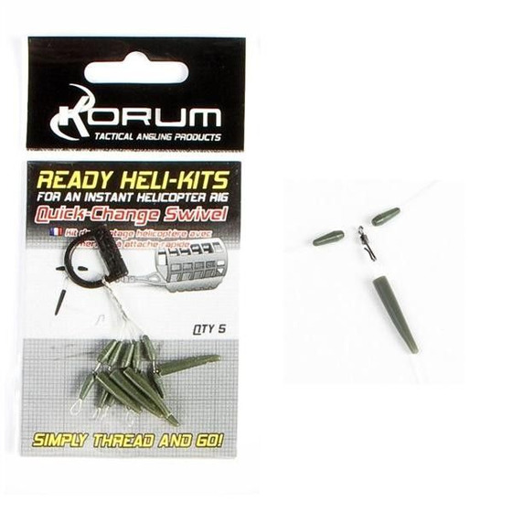 Korum Ready Heli-Kits - Quickchange Swivel