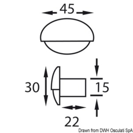 Batsystem Steeplight Led Courtesy Light For Recess Mounting - Downward Orientation