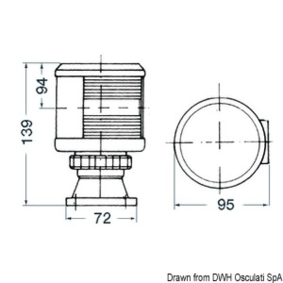 Dhr Navigation Lights For Hulls Up To 20 Metres With Med 96/98 - Ec Type-testing