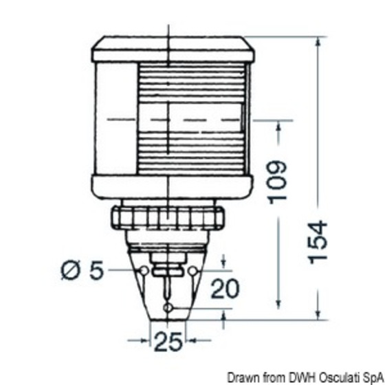 Dhr Navigation Lights For Hulls Up To 20 Metres With Med 96/98 - Ec Type-testing