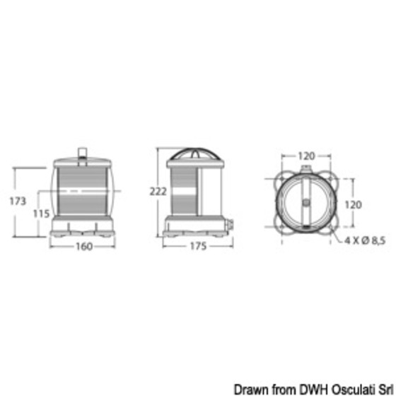 Dhr Navigation Lights For Hulls Up To 50-m Longwith Med 2014/90/eu Type-testing